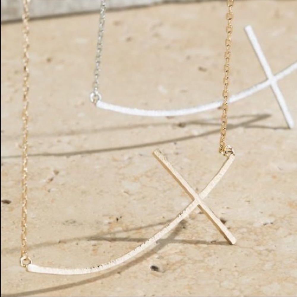 Faith In You Cross Necklace - Silver